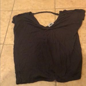 Shirt with string across back